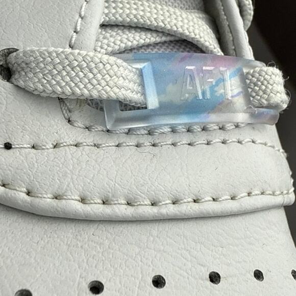 Nike Air Force 1 Jester Gray Floral Print Lace Up Low Top Sneakers Shoes Size 10 - Picture 8 of 9